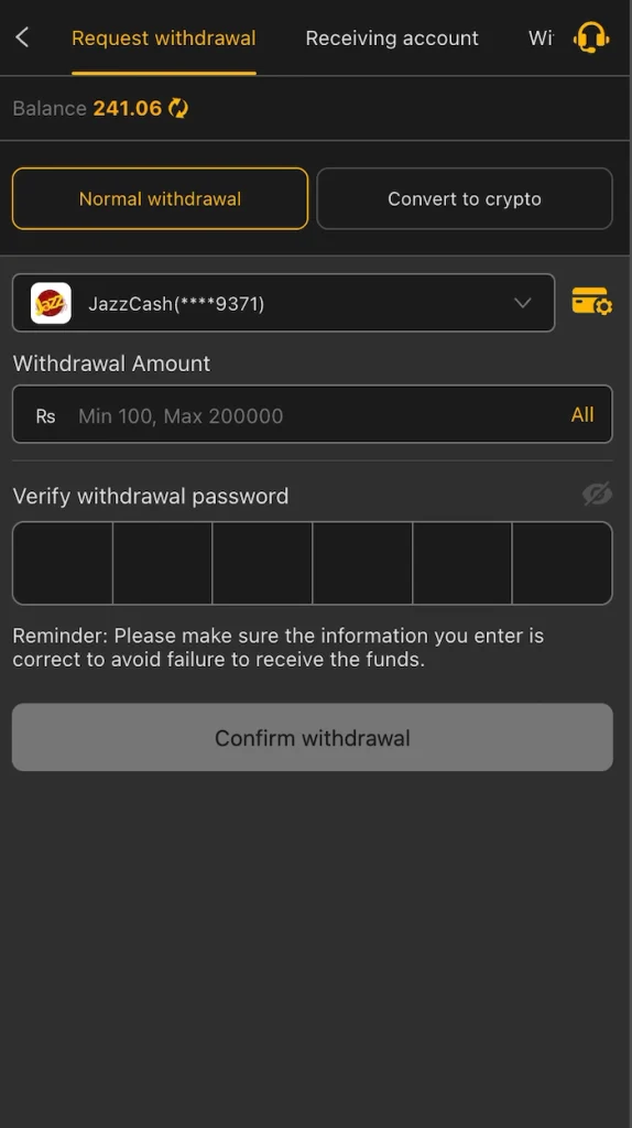 Withdraw X666